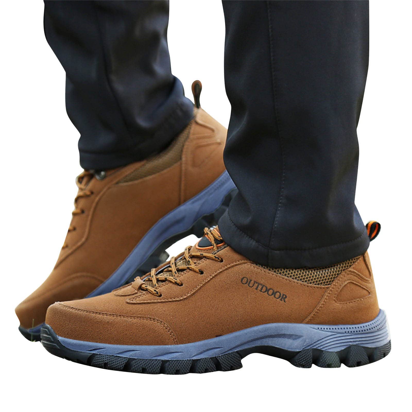Barefoot Shoes for Men - Lightweight Non-Slip Hiking Boots with Wide Toe Box | Waterproof Winter Safety Shoes for Trekking, Motorcycle Riding & Outdoor Work