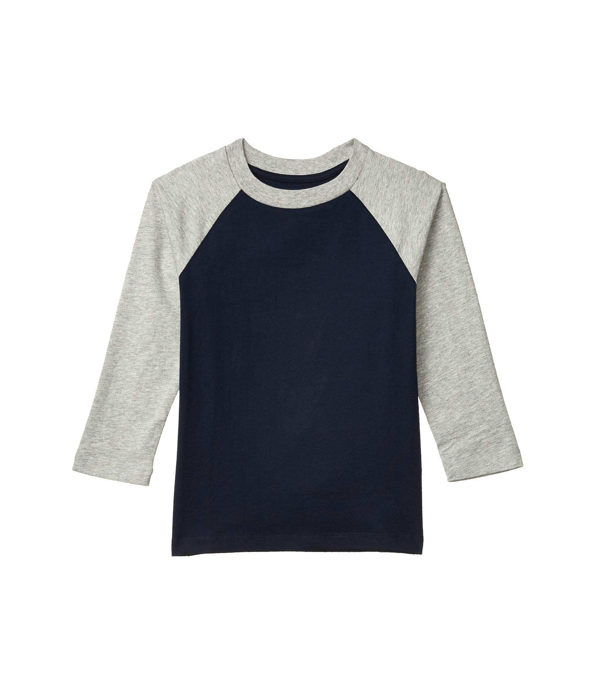 #4kids Boys and Girls Essential Raglan Long Sleeve Shirt - Comfortable Cotton Blend Tee for Little Kids & Big Kids (2T-14) - Perfect for School, Playdates & Family Outings