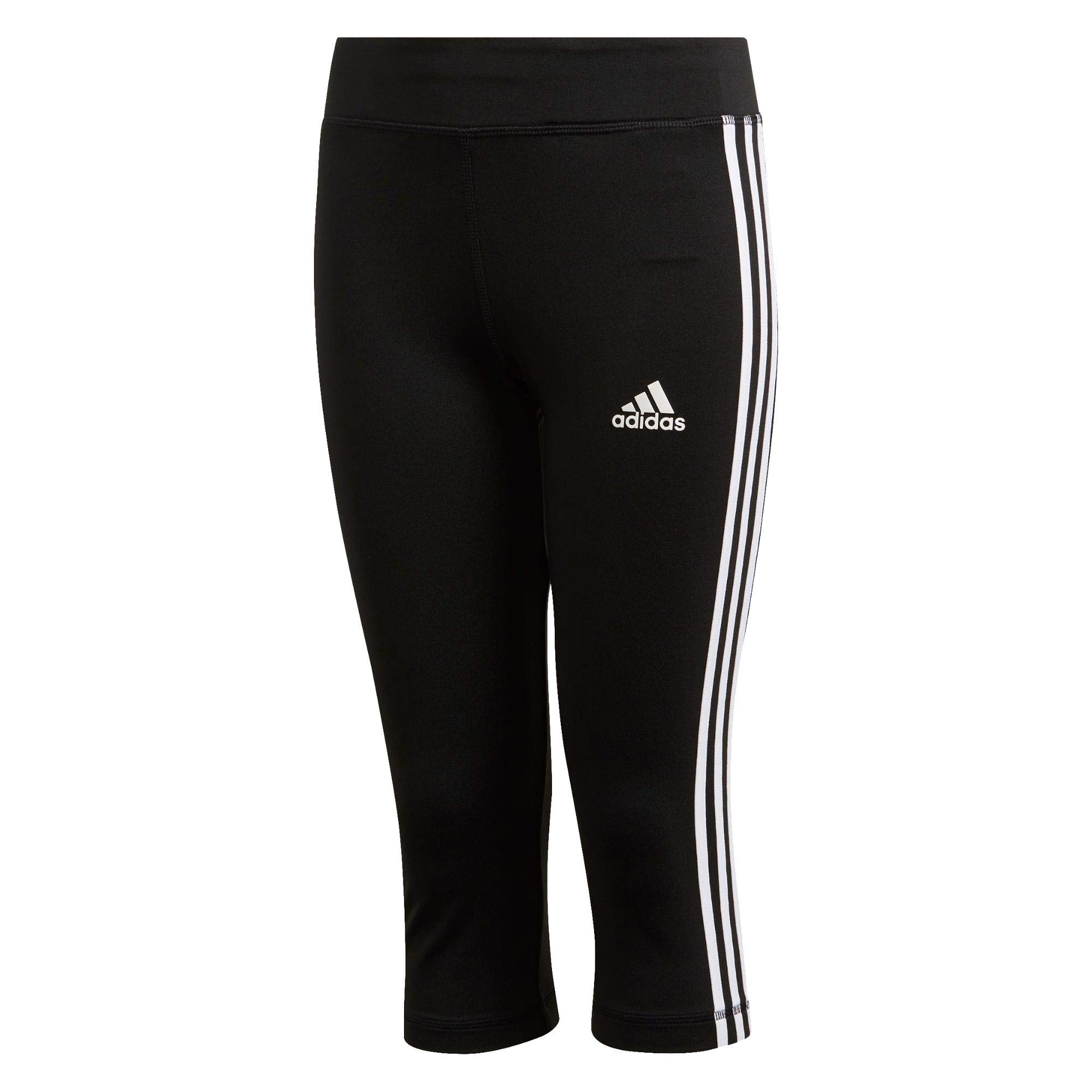 Adidas Performance Carla Leggings for Girls - Black Athletic Pants (Size 11/12 Years) - Perfect for Running, Yoga & School Activities