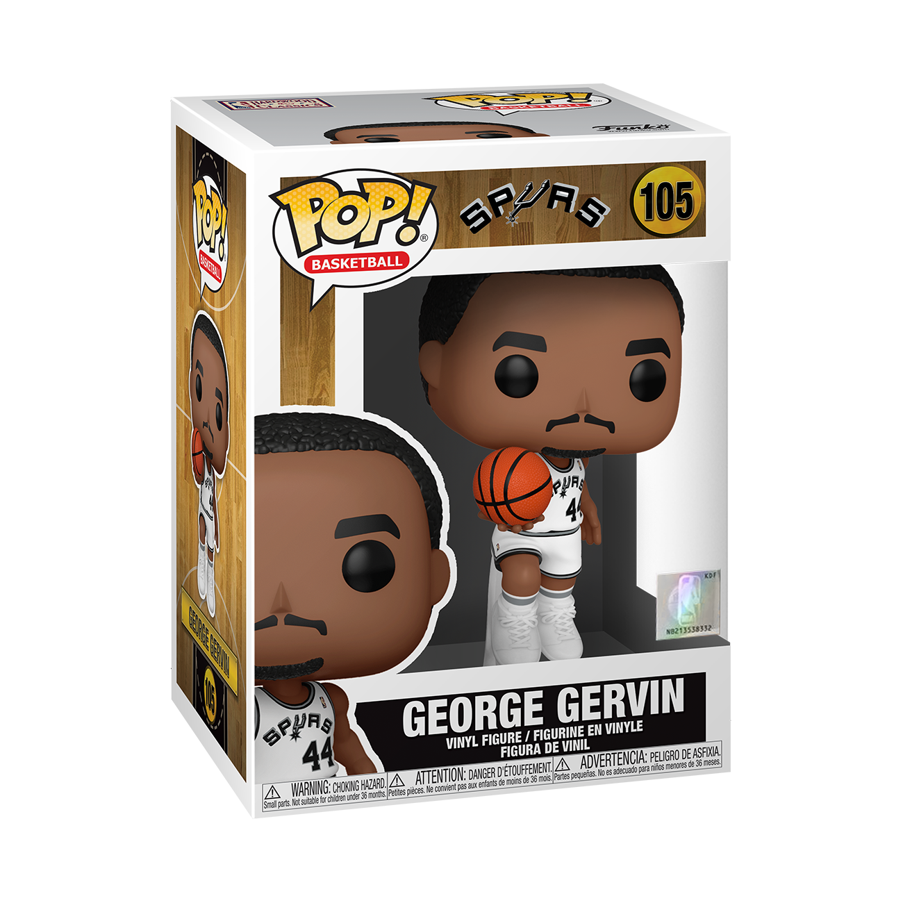 San Antonio Spurs George Gervin NBA Replica Home Jersey - Official Swingman Basketball Jersey for Fans & Collectors - Perfect for Game Day, Cosplay, and Sports Memorabilia Display