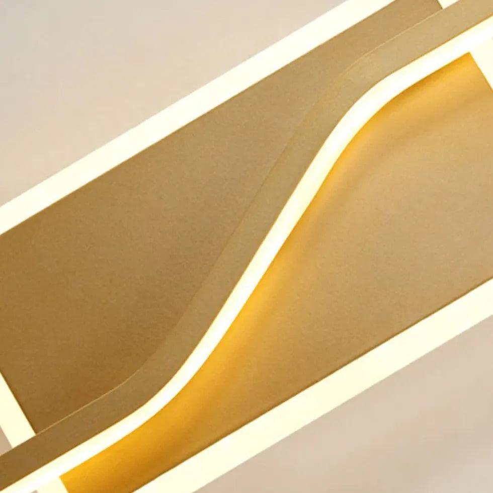 Modern Gold Wall Lights LED - Sleek Contemporary Design for Living Room, Bedroom & Hallway Decor - Energy Efficient LED Lighting for Home & Office