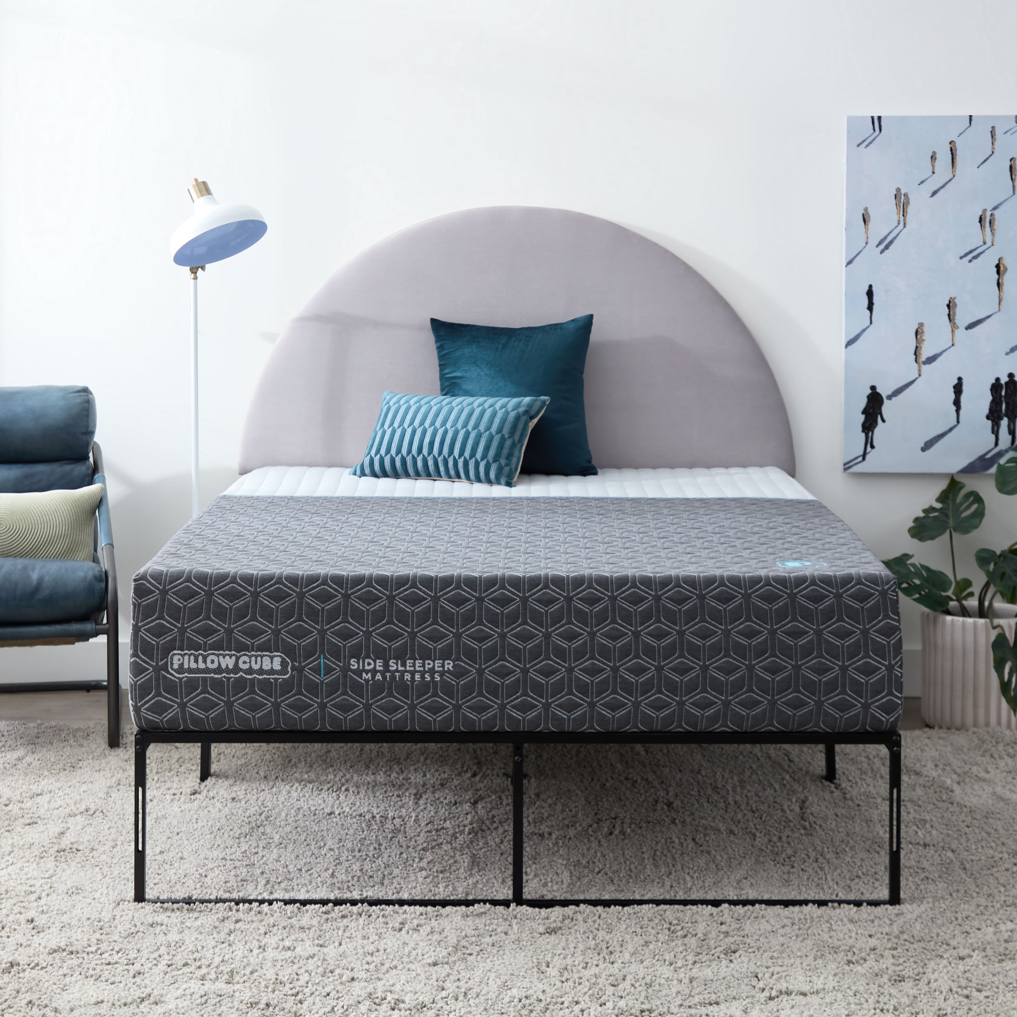 Pillow Cube Deluxe Mattress - Orthopedic Support for Side Sleepers - Perfect for Back Pain Relief & Better Sleep - Bedroom, Travel & Home Use