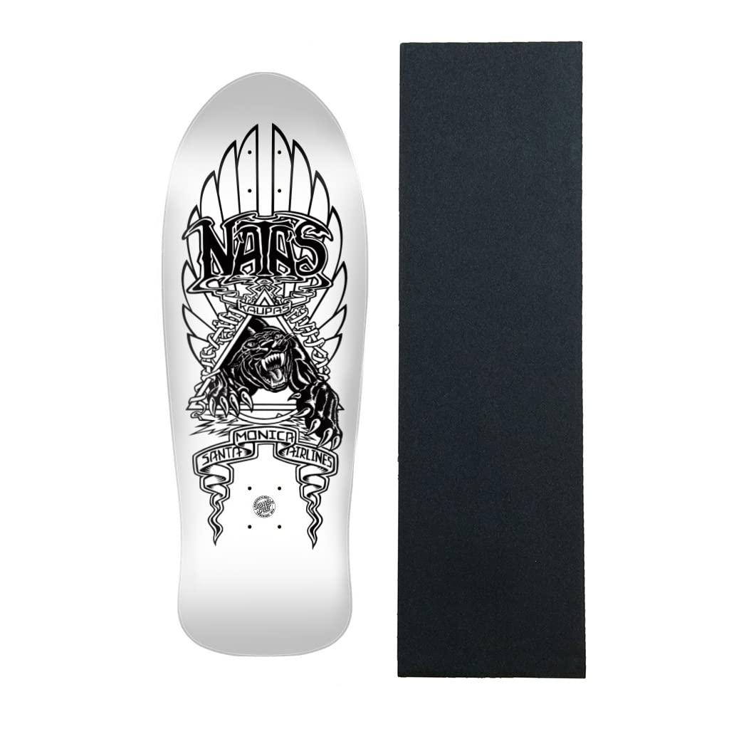 Santa Cruz Skateboard Deck - Natas Panther 2 My Colorway Old School Reissue with Grip Tape | Classic Cruiser for Street & Park Skateboarding | Perfect for Commuting, Tricks & Retro Style