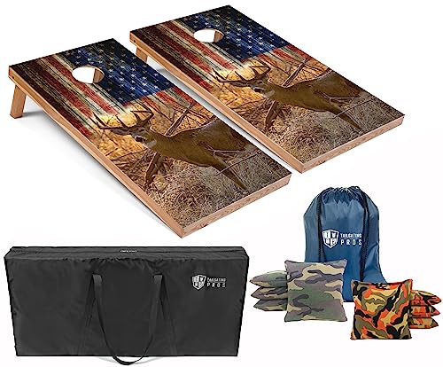 Deer/American Flag