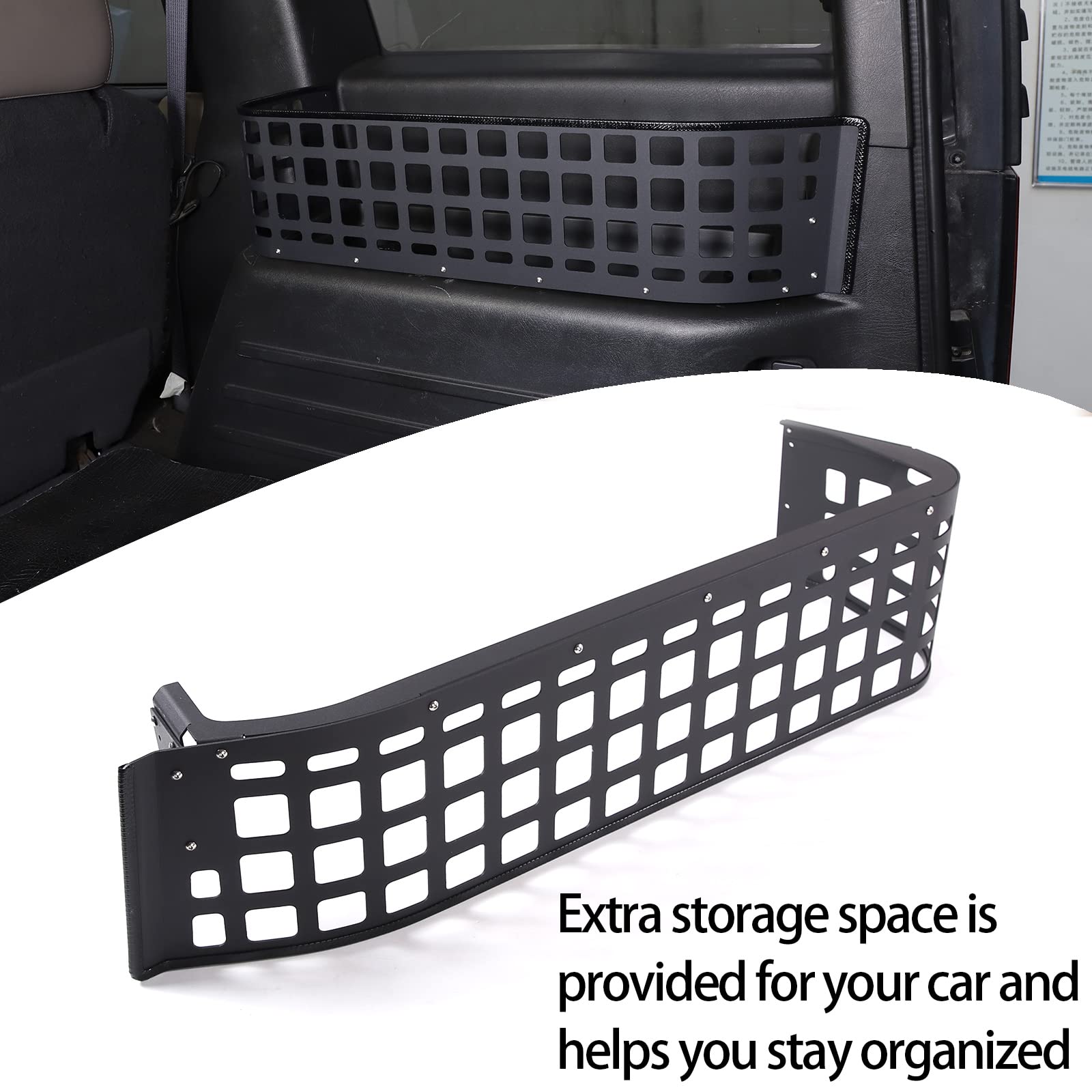 Hummer H2 2003-2007 Trunk Organizer - Right Side Storage Panel Bracket Accessory | Car Trunk Storage Solution for Camping, Road Trips & Outdoor Adventures