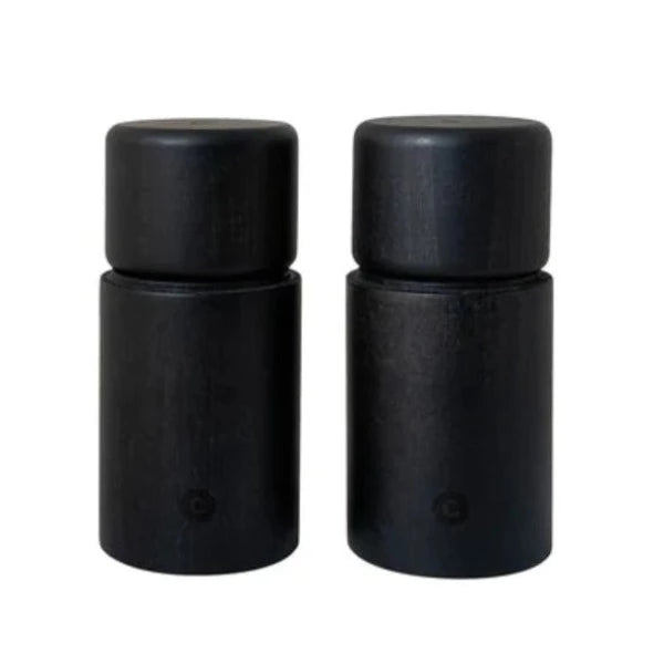Premium Crush Grind Danish Bergen Salt and Pepper Mill Set - 2-Piece Adjustable Ceramic Grinder for Gourmet Cooking & Kitchen Use