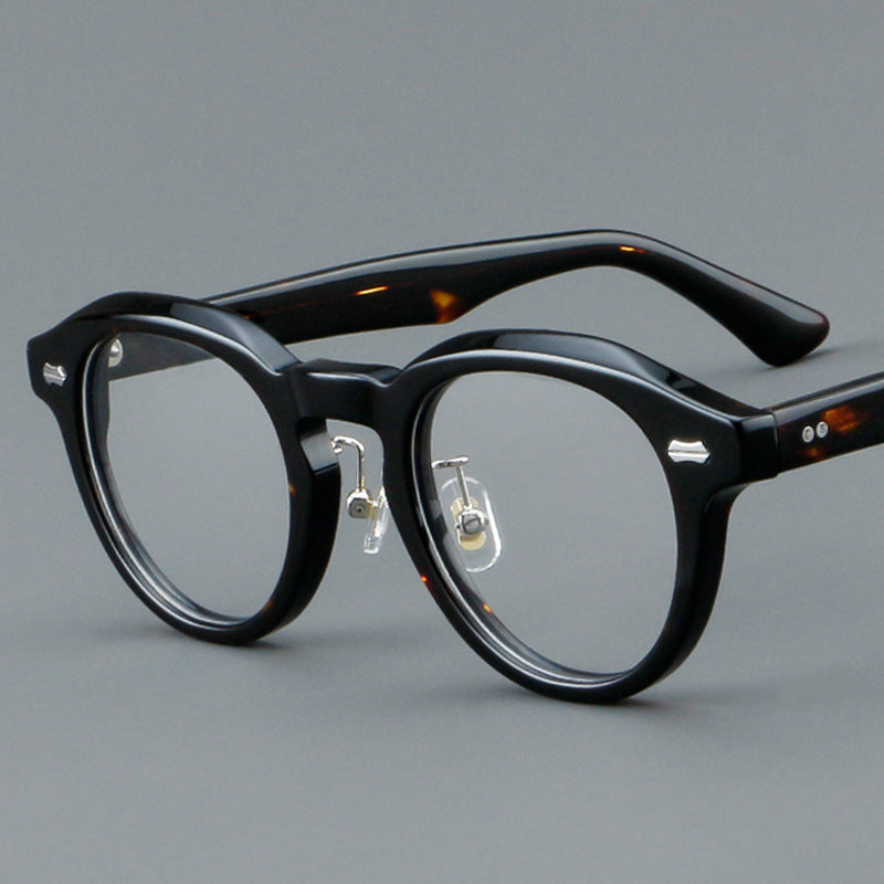 Vintage Retro Eyeglasses Frame 5806 - Classic Round Sunglasses for Men & Women - Perfect for Fashion, Cosplay, and Everyday Wear