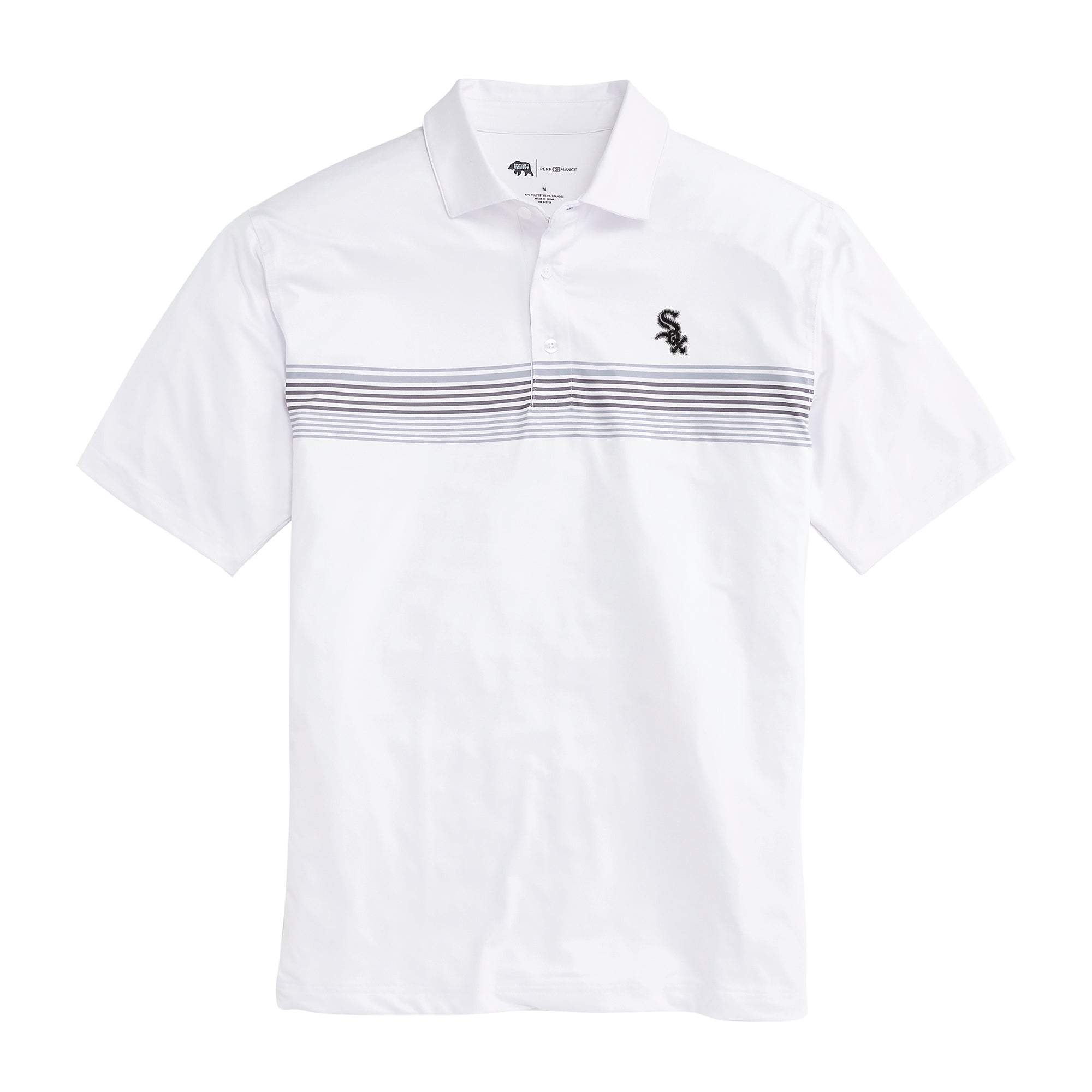 Chicago White Sox Printed Performance Polo Shirt - Moisture Wicking & Breathable for Baseball, Golf & Casual Wear