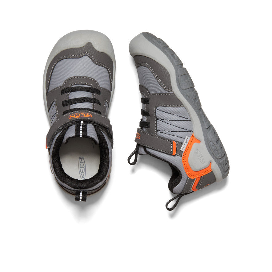 Little Kids' Knotch Peak Sneakers - Magnet/Safety Orange | Comfortable & Durable Toddler Shoes for Outdoor Play & Everyday Wear
