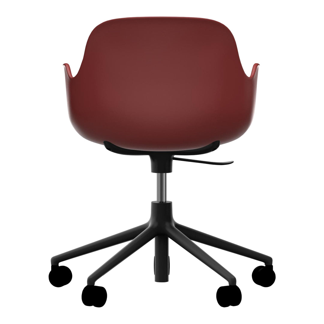 Modern Form Armchair with 5W Swivel Base & Gas Lift Mechanism - Ergonomic Office Chair for Home & Workspace Comfort