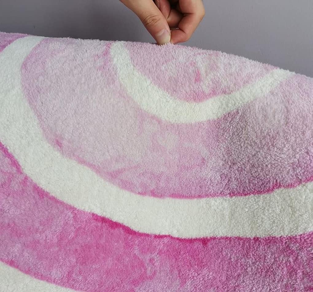 Soft High-Pile Washable 7x10 Oval Area Rug - Fuzzy Irregular Circle Carpet for Living Room, Dining Room, Bedroom & Laundry Room - Cozy Home Decor for Family Gatherings & Relaxation