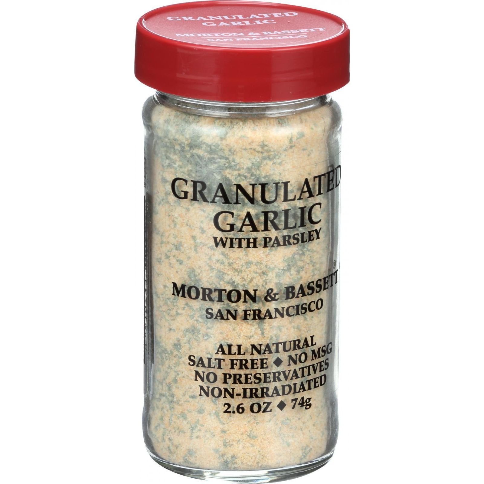 Organic Granulated Garlic Powder - Premium All-Natural Seasoning for Cooking, Baking & Grilling - Perfect for Pasta, Pizza, Meat & Vegetables - Morton & Bassett Spice