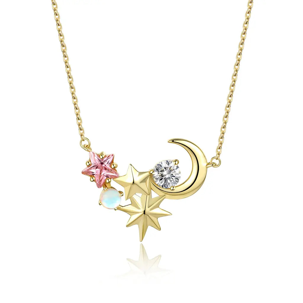 Danica Necklace for Women - Elegant Gold Pendant Jewelry Gift for Her - Perfect for Valentine's Day, Anniversary & Special Occasions