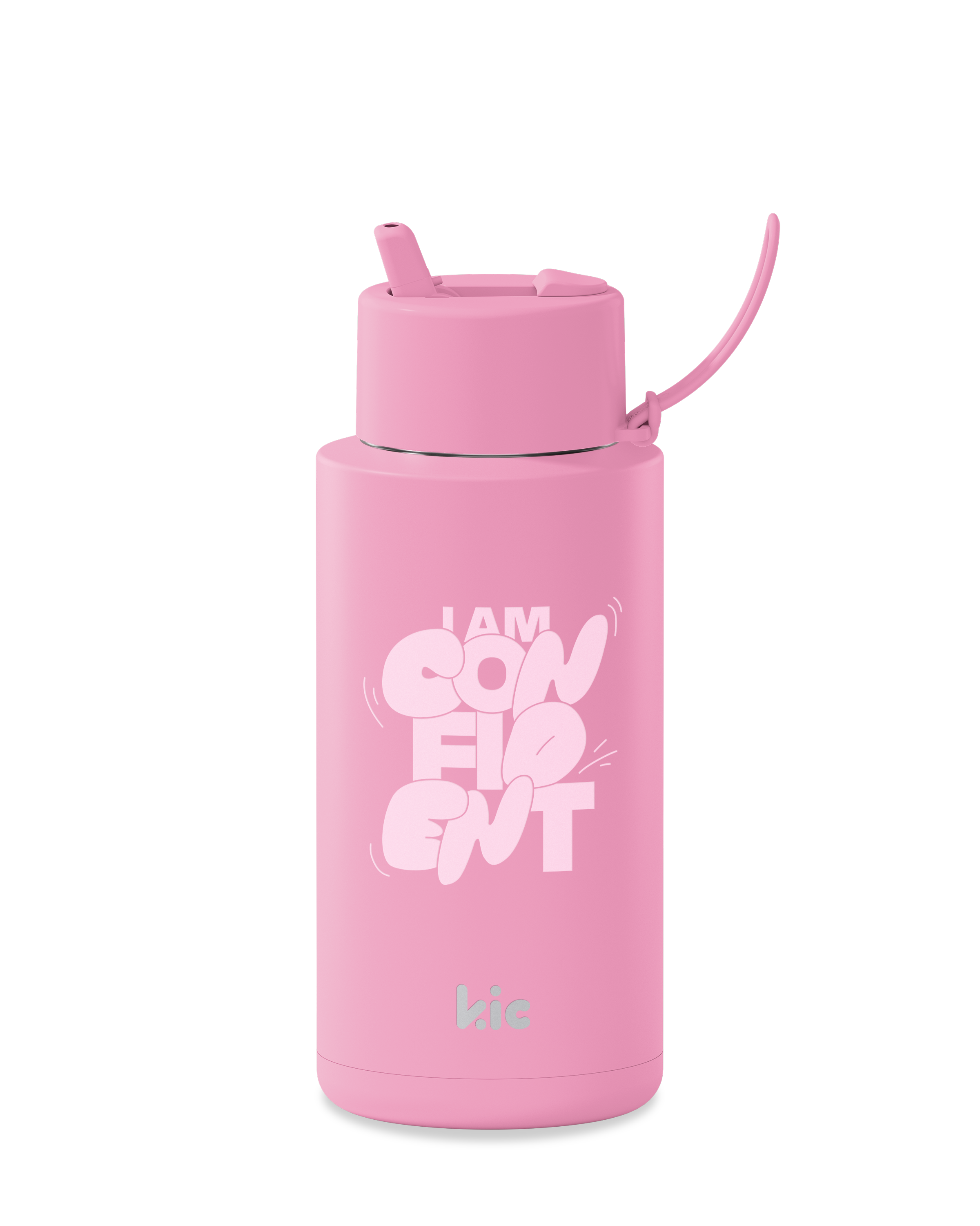 Kic Ceramic Reusable Water Bottle - 34oz (1000ml) Insulated Eco-Friendly Travel Mug for Hot & Cold Drinks - Perfect for Office, Gym, Hiking and Outdoor Activities