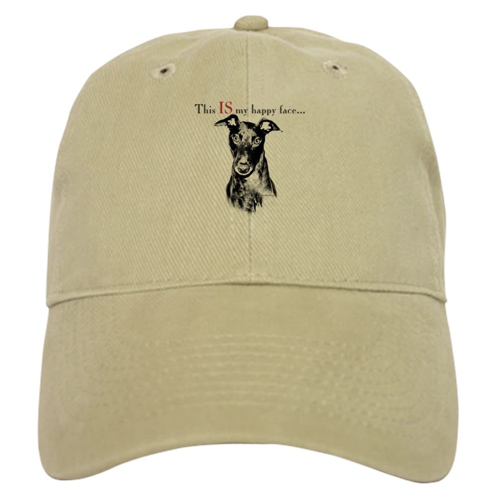 Greyhound Happy Face Baseball Cap for Dog Lovers