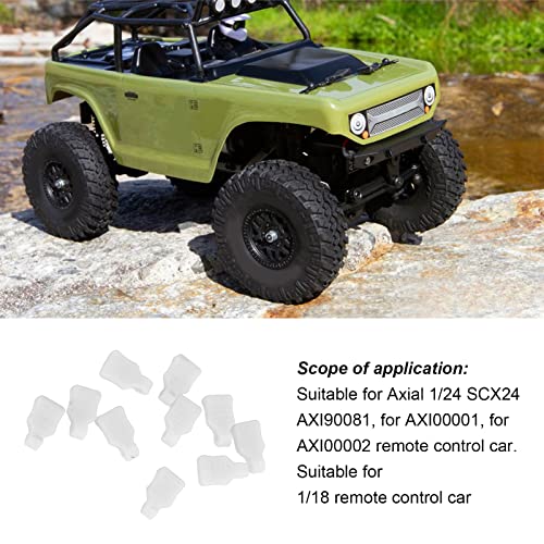 1/18 1/24 Scale RC Body Clips with Fixing Bracket - Durable Small Replaceable Pins for Remote Control Car Accessories (White) - Perfect for RC Model Toys, Crawlers & Drift Cars