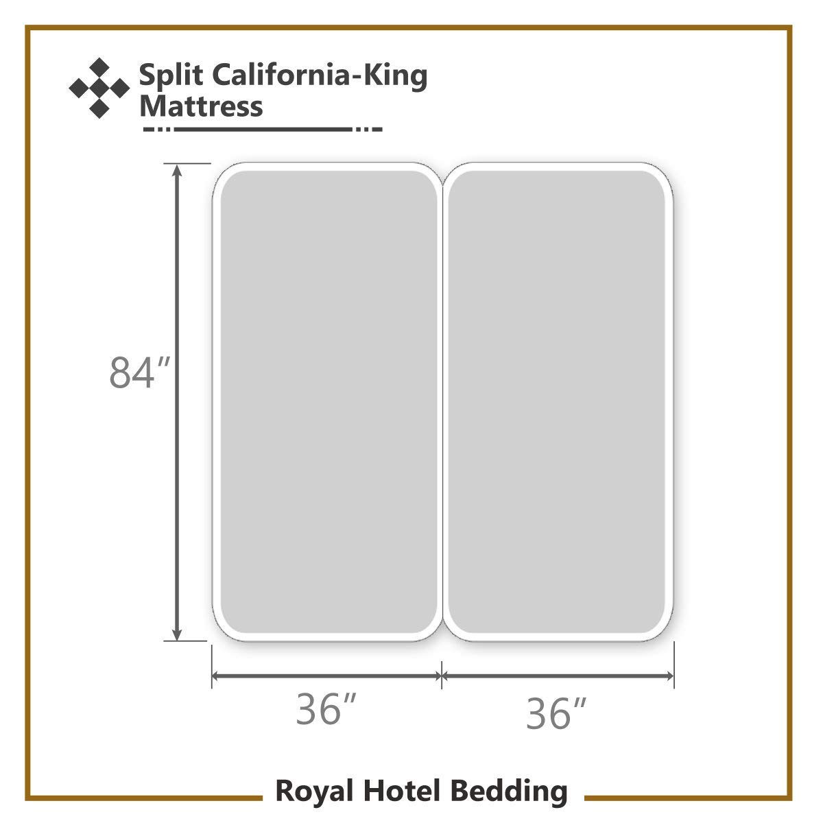 Royal Blue 5-Piece Organic Bamboo Viscose Sheet Set - Split California King Size, Ultra-Soft Cooling Bed Sheets for Hot Sleepers with Deep Pockets - Perfect for Luxury Hotels, Guest Rooms & Temperature-Regulating Sleep