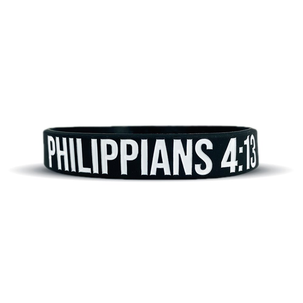 Philippians 4:13 Inspirational Bible Verse Wristband - Christian Faith Bracelet for Women & Men - Motivational Gift for Daily Wear & Religious Occasions