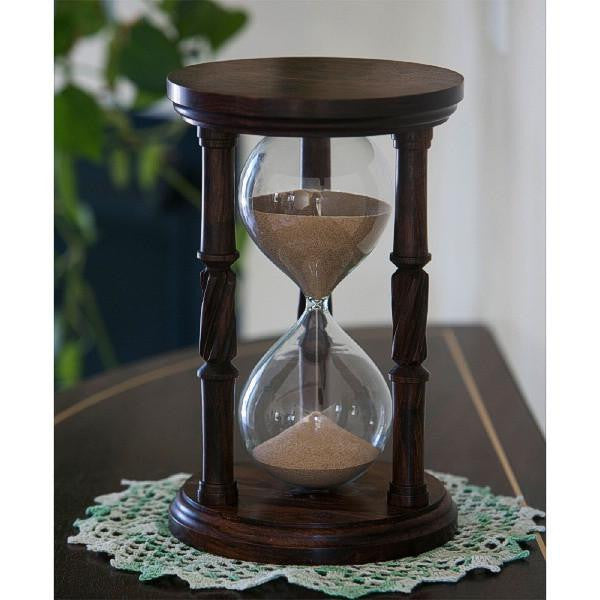 Premium Solid Granadillo Wood Hourglass Urn - Elegant Memorial Keepsake for Ashes - Perfect for Home Display, Funeral Services & Memorial Ceremonies