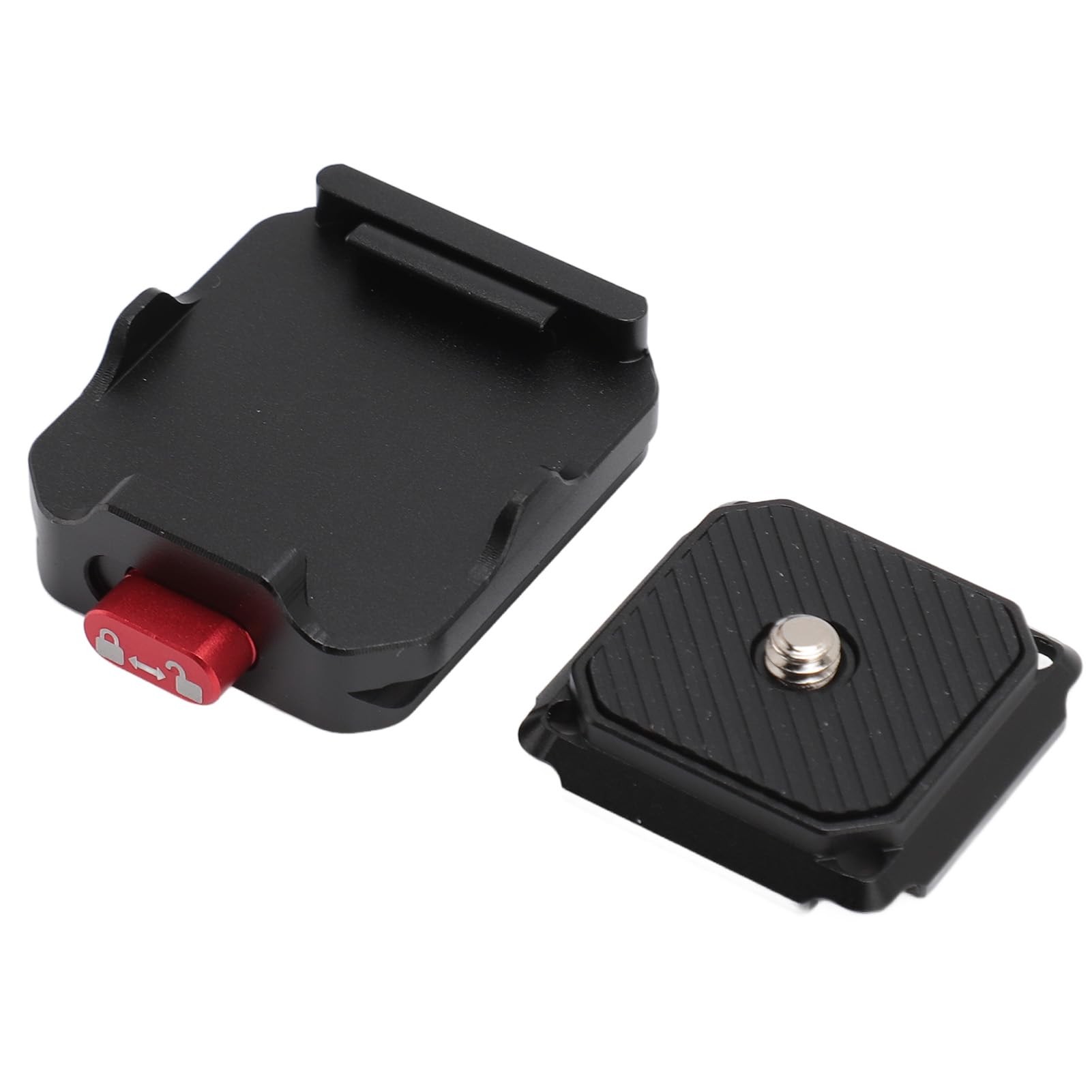 Quick Release Plate for DSLR Cameras - Aluminum Camera Mount Adapter for Tripods, Stabilizers & Ball Heads - Secure & Durable for Photography & Videography