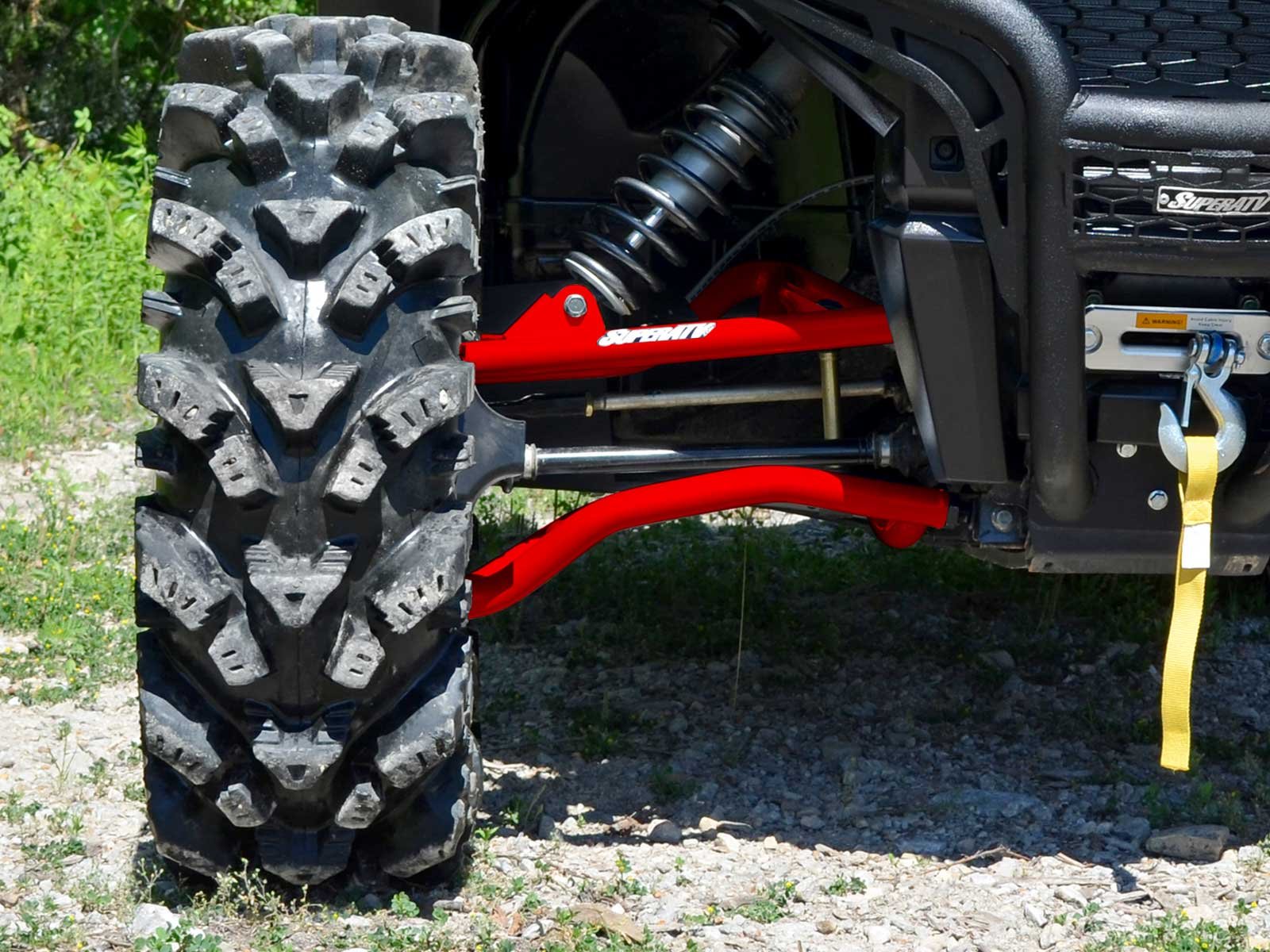 SuperATV Heavy Duty High Clearance A-Arms for Polaris RZR S 1000 (2016) - 1.5
