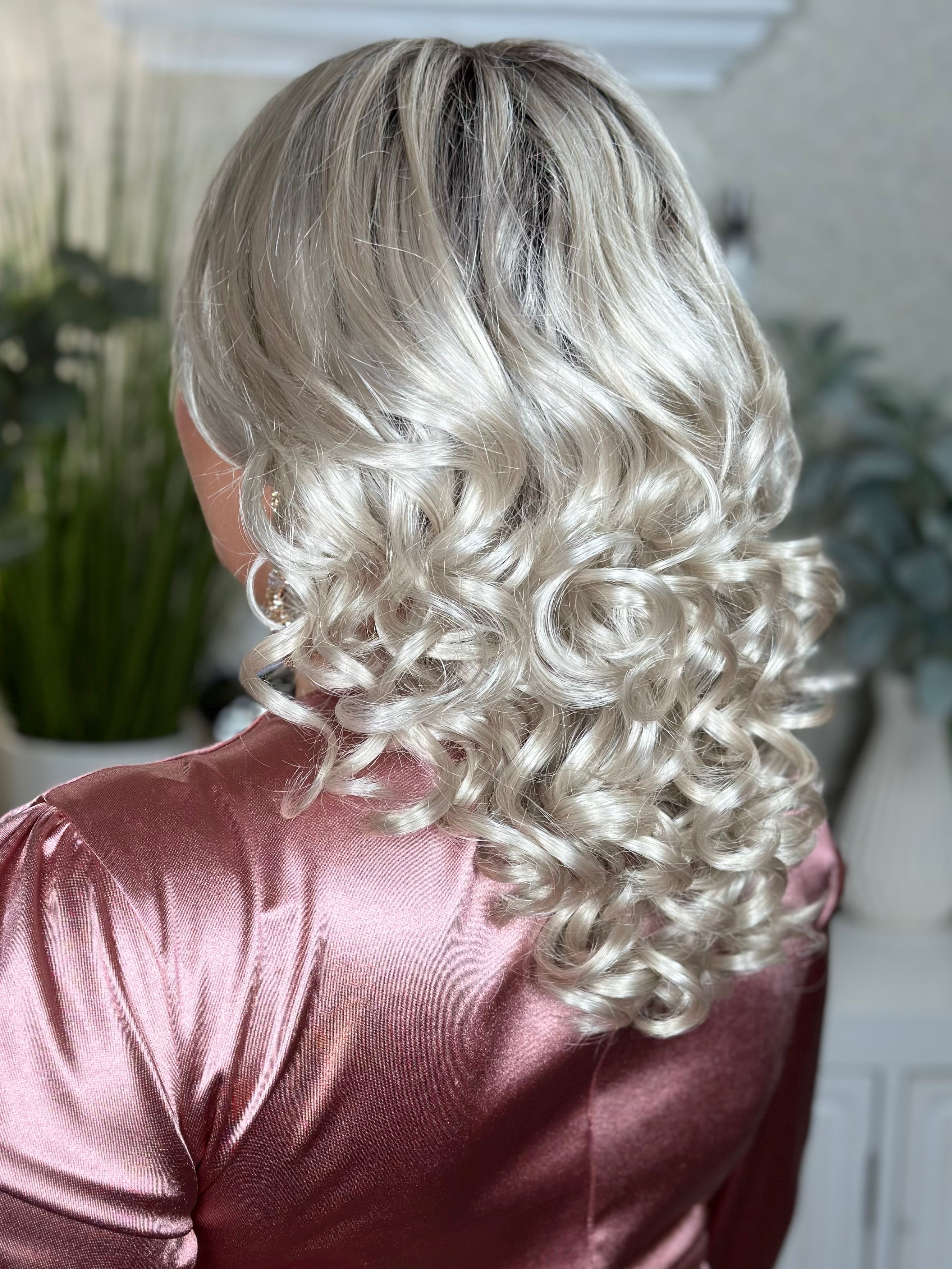 FANCY THAT Pearl Blonde Hair Extension - Natural Looking Clip-in Human Hair Extensions for Volume & Length | Perfect for Parties, Weddings & Daily Styling