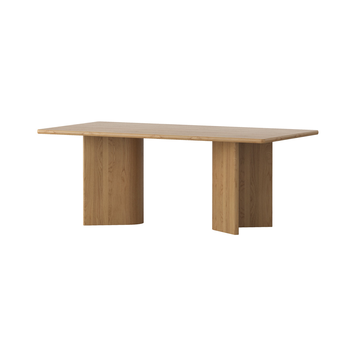 Modern Fletcher Dining Table - Solid Wood Kitchen Table for 6 - Farmhouse Style Dining Room Furniture for Family Gatherings & Dinner Parties