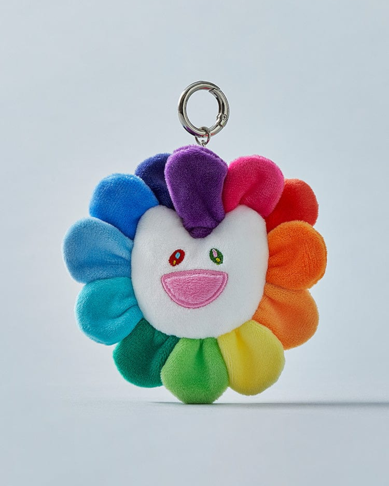NewJeans x MURAKAMI Plush Flower Keychain - Cute Kawaii Anime Keyring for Bags, Backpacks & Keys - Perfect Gift for Kpop Fans & Collectors