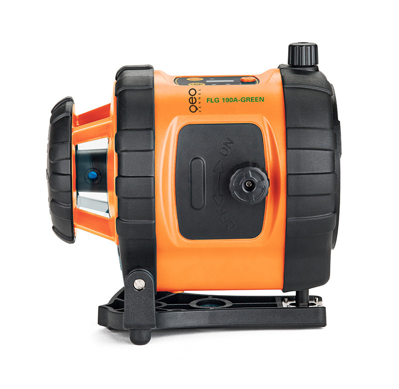 Geo FENNEL FLG 190A Green Self-Leveling Rotating Laser Level with 30ft Remote Laser Receiver - Perfect for Construction, Landscaping & DIY Projects