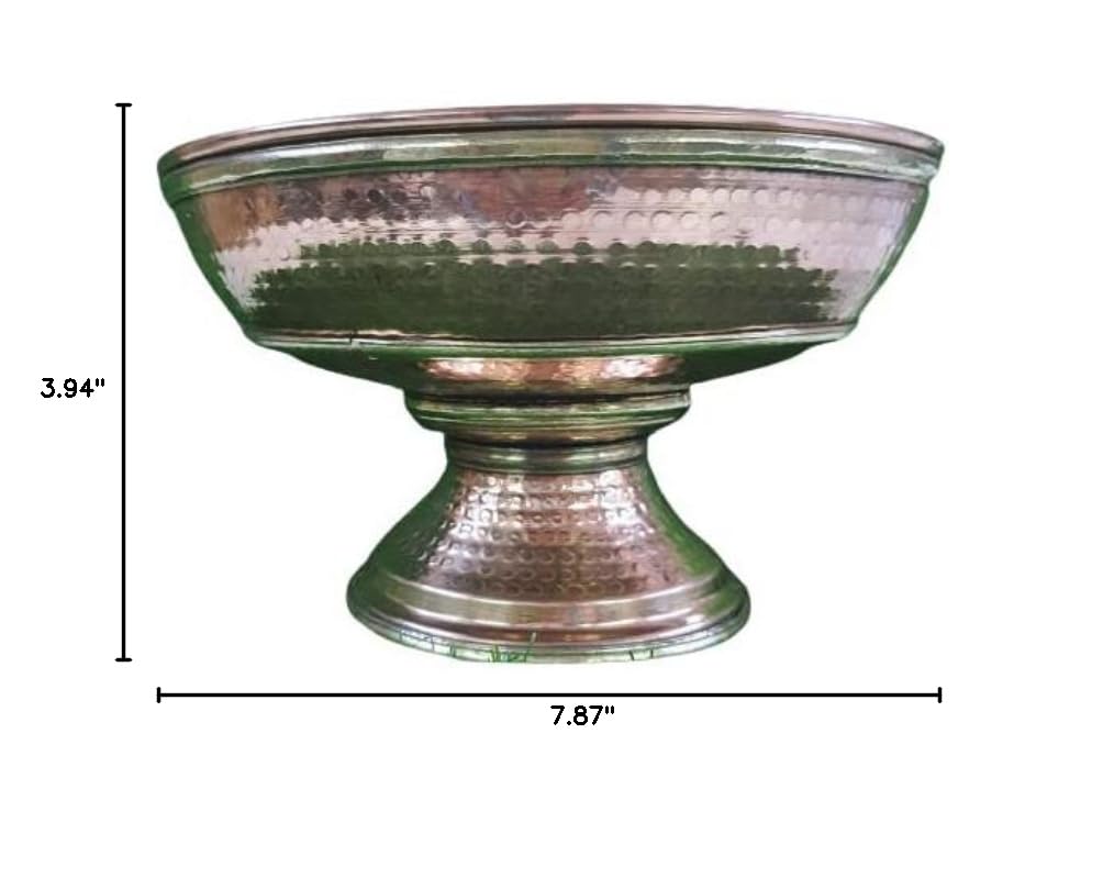 Premium Copper Fruit and Vegetable Bowl - Elegant Handcrafted Design for Fresh Produce Display - Perfect for Kitchen Countertop, Dining Table, and Gift Giving