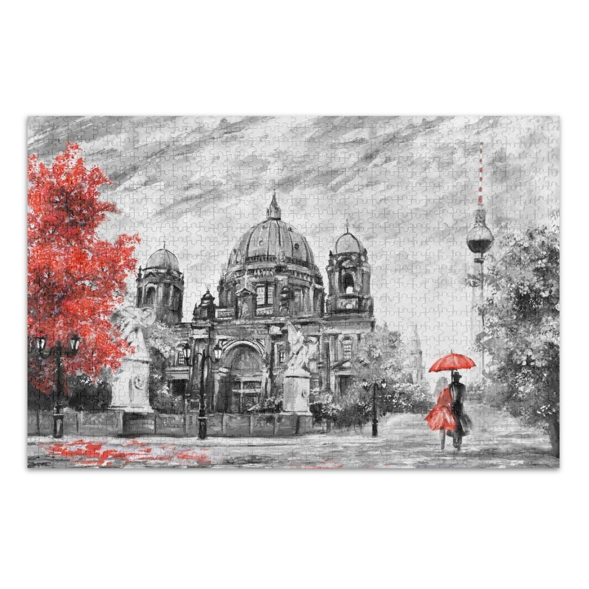 500-Piece Adult Jigsaw Puzzle - Berlin Street View Landscape, Fun Family Board Game & Educational Learning Toy for Kids, Boys & Girls | Home Decor, Stress Relief & Family Bonding Activity