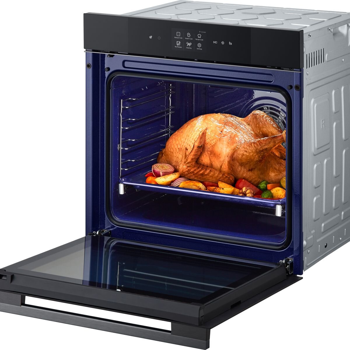 LG 60cm InstaView Series 9 Full Steam Oven with Black Glass - BO609B2BG4 | Smart Countertop Microwave Oven for Modern Kitchens, Baking & Healthy Cooking