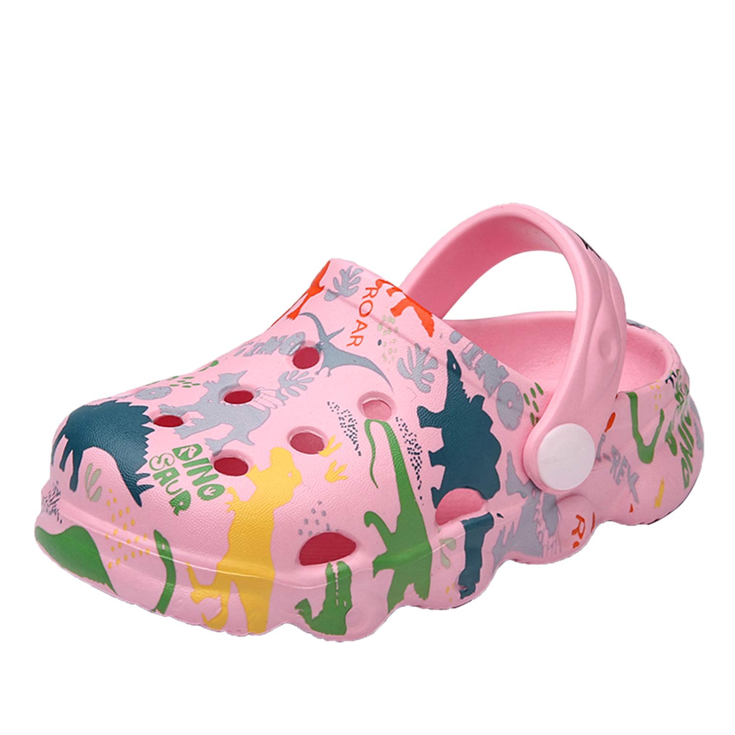**Kids Garden Clogs Slip-On Shoes for Boys & Girls - Cute Cartoon Waterproof Shower Sandals for Outdoor Play, Beach, Pool & Bathroom**