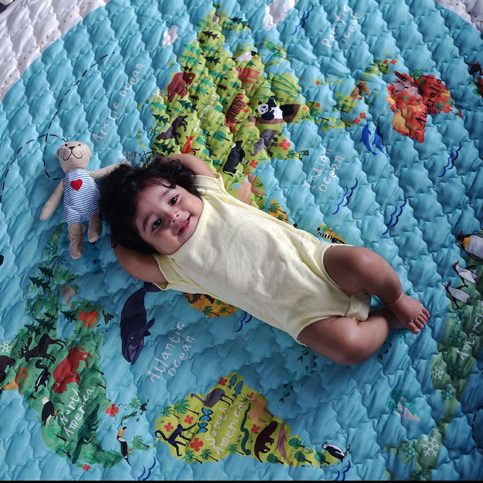 Captain Adventure Mat - Non-Slip Waterproof Play Mat for Kids, Durable & Safe Floor Mat for Indoor/Outdoor Activities - Perfect for Playtime, Picnics, and Camping Adventures