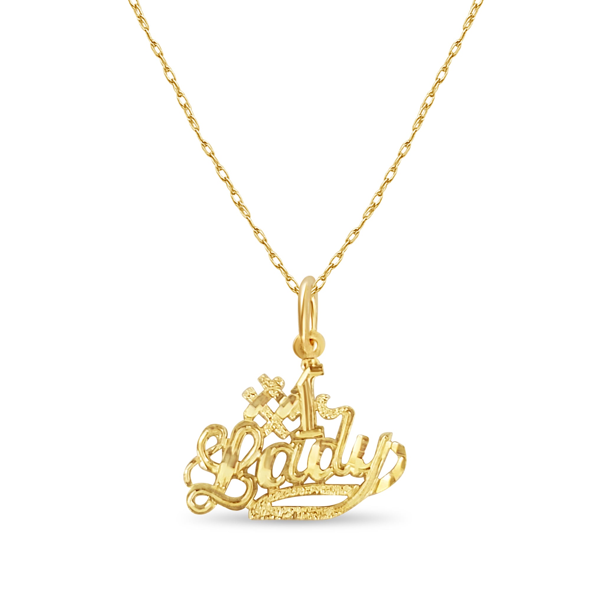 1 Carat Diamond Cut Gold Pendant Necklace for Women - Elegant Jewelry Gift for Anniversary, Birthday & Special Occasions