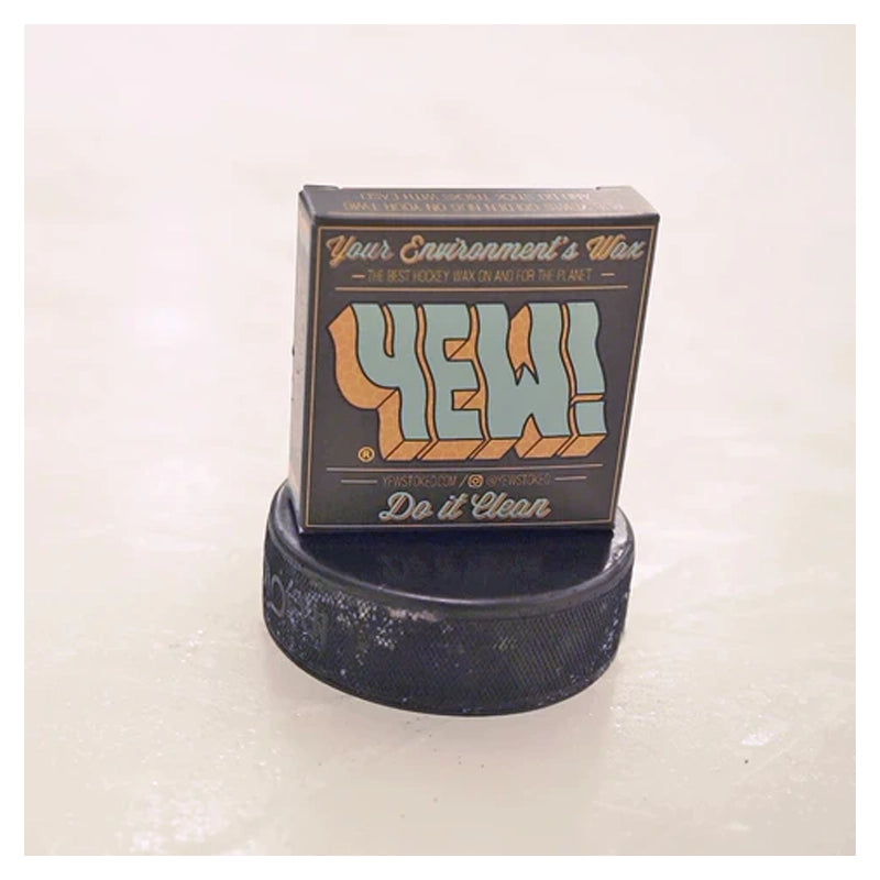 YEW Hockey Wax - Peppermint Scented Stick for Ice Skates & Hockey Sticks | Improves Grip & Control | Perfect for Winter Sports & Outdoor Games