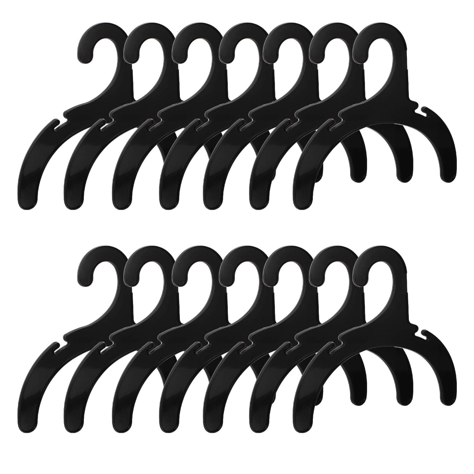 24pcs Black Pet Apparel Hangers - Durable Dog Clothing Hanging Rack for Organizing Pet Supplies - Perfect for Closet, Laundry Room & Pet Boutique Storage