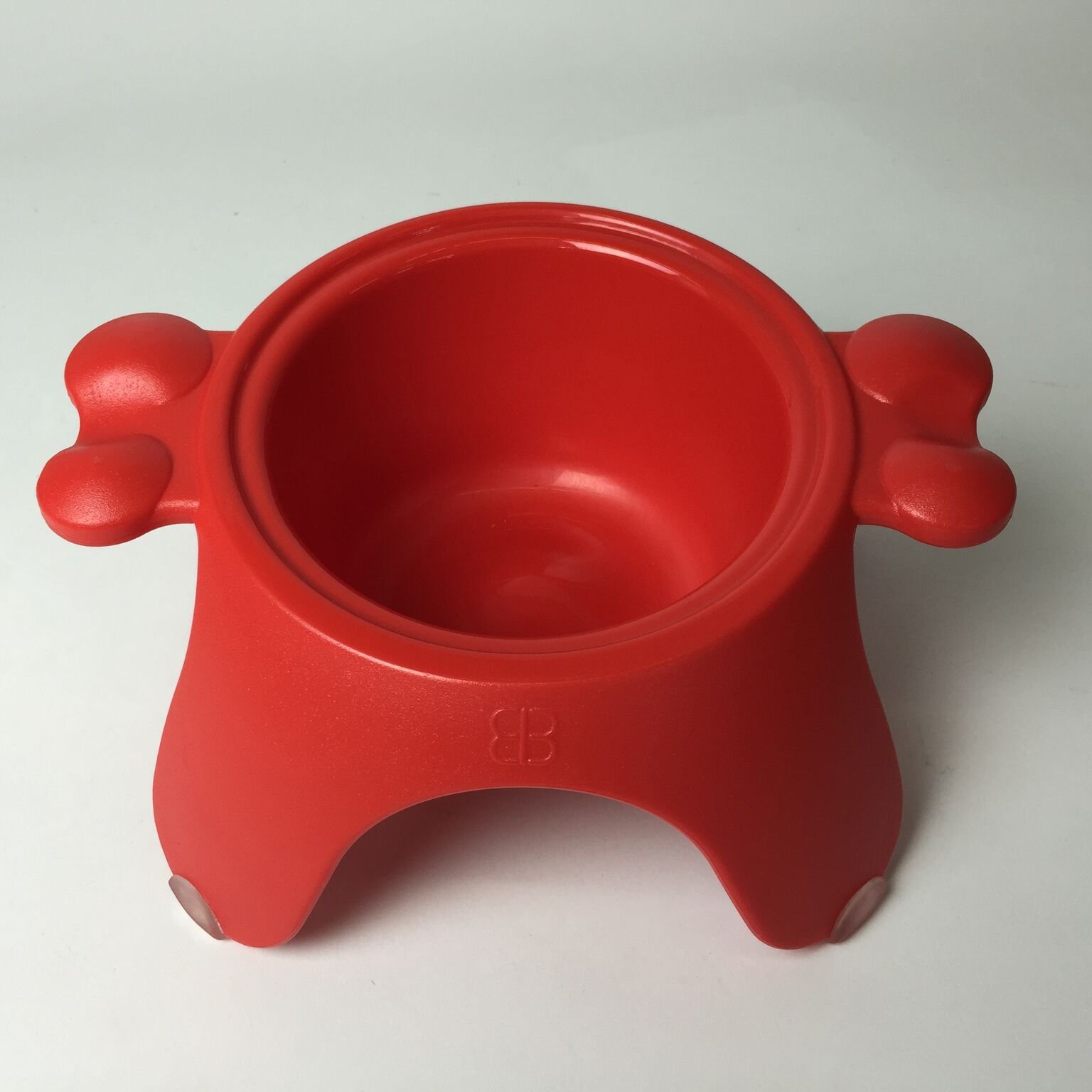 Petego Yoga Raised Pet Bowl - Large Red Elevated Dog Cat Food Dish for Joint Health | Perfect for Large Breeds & Senior Pets at Home