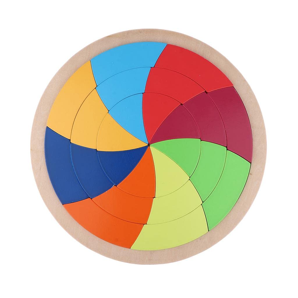 ATORSE® Wooden Tangram Puzzle Set - Colorful Educational Jigsaw Toy for Kids & Toddlers | STEM Learning Game | Montessori Baby Toy | Perfect for Classroom, Birthday Gifts & Early Childhood Development