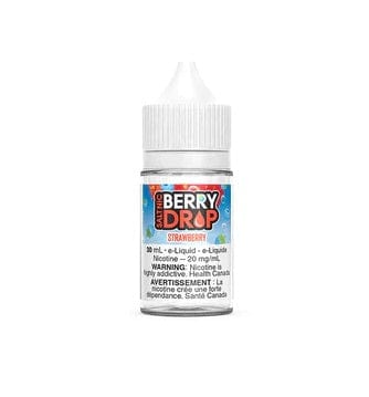 Strawberry Salt Nic E-Liquid - Berry Drop Salts 30mL for Vape Pens & Pod Systems - Refreshing Fruit Flavor for All-Day Vaping (Alberta)