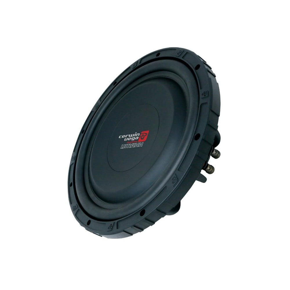 Cerwin Vega VMAXS124 12-Inch 800W Max Power Dual 4 Ohm High Performance Shallow Car Subwoofer - Perfect for Trucks, SUVs & Custom Car Audio Systems