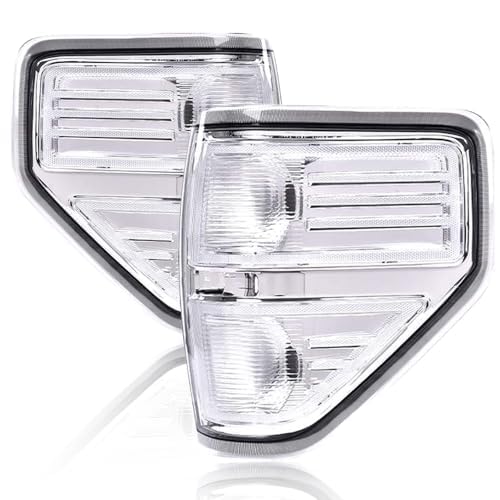 PIT66 LED Tail Lights for 2009-2014 Ford F150 - Clear Lens Replacement Rear Lights (Driver & Passenger Side) - Perfect for Truck Upgrades & Night Driving Safety