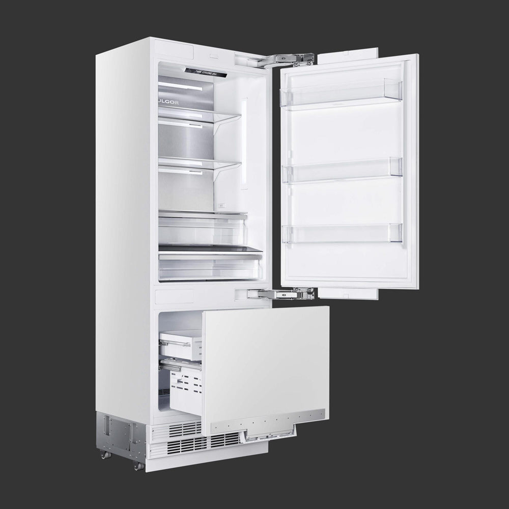 Fulgor Milano 30-inch 16 cu. ft. Counter Depth Panel Ready Built-In Refrigerator (FM4BM30FBI) - Premium Kitchen Appliance for Modern Homes & Restaurants