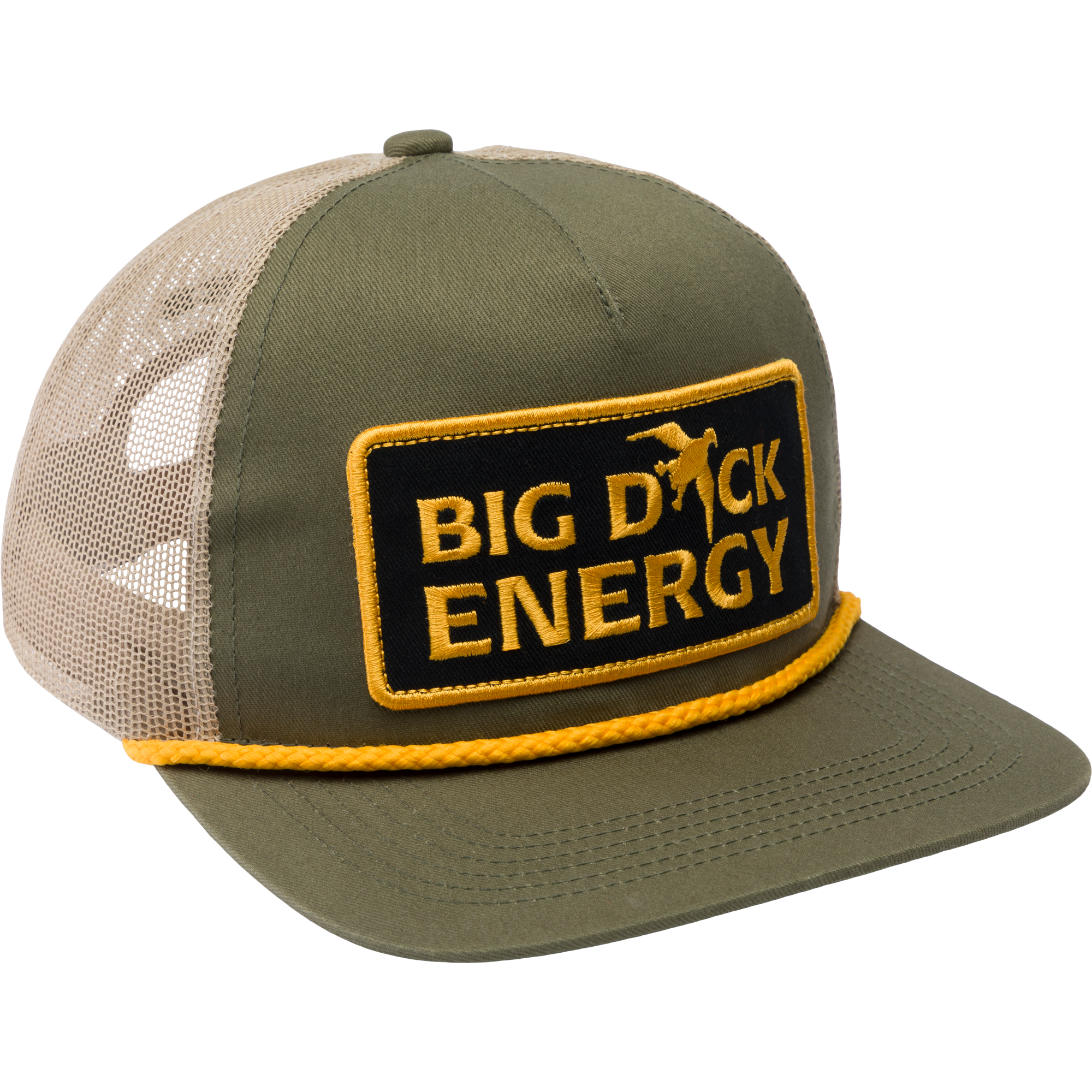 Drake Big Duck Energy Mesh Back Rope Cap - Adjustable Baseball Hat for Men & Women - Breathable Outdoor Sun Hat for Running, Hiking, Fishing