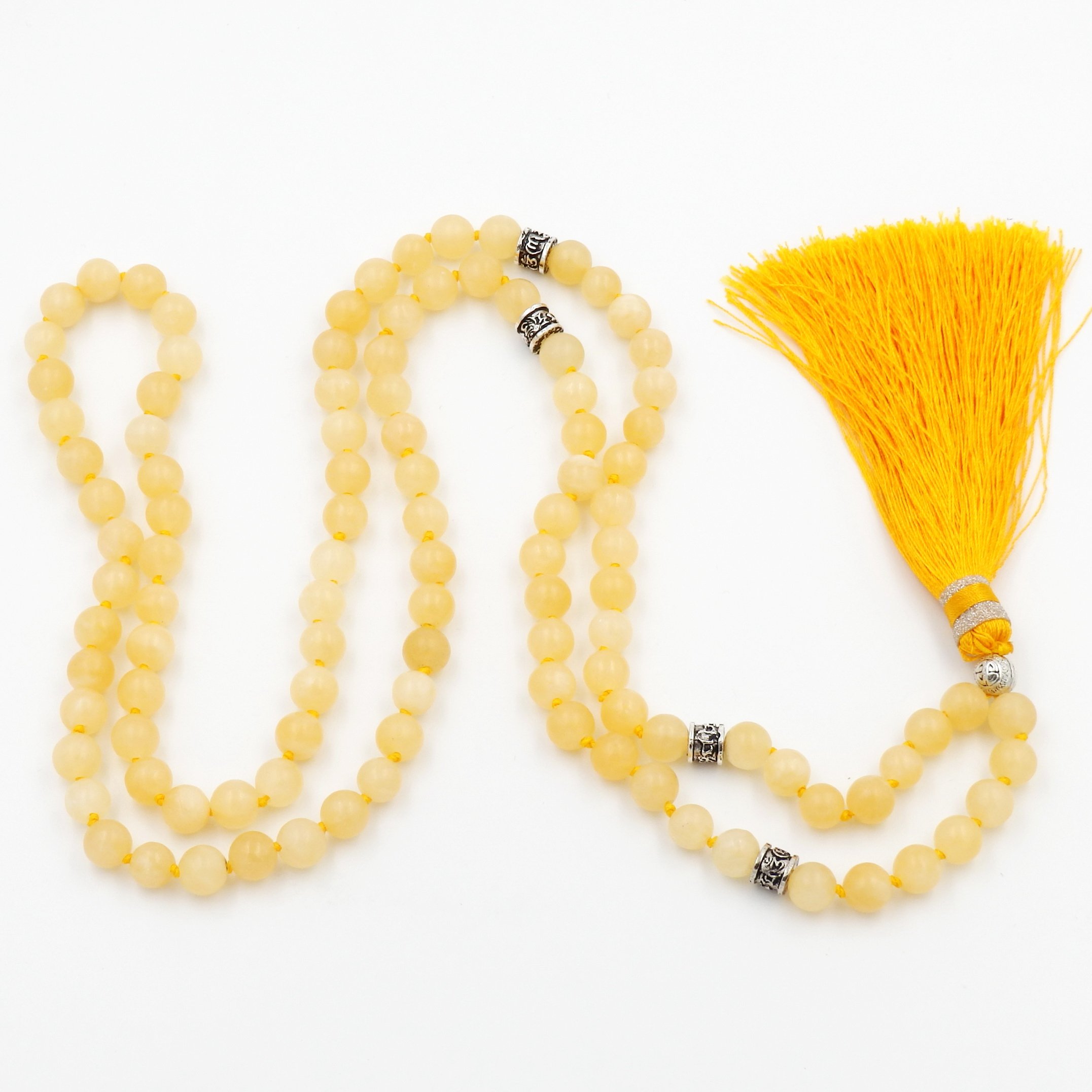Authentic Mala Beads Necklace for Women & Men - Buddhist Prayer Beads Bracelet for Meditation, Yoga & Spiritual Healing - Handmade Gemstone Jewelry for Mindfulness Practice