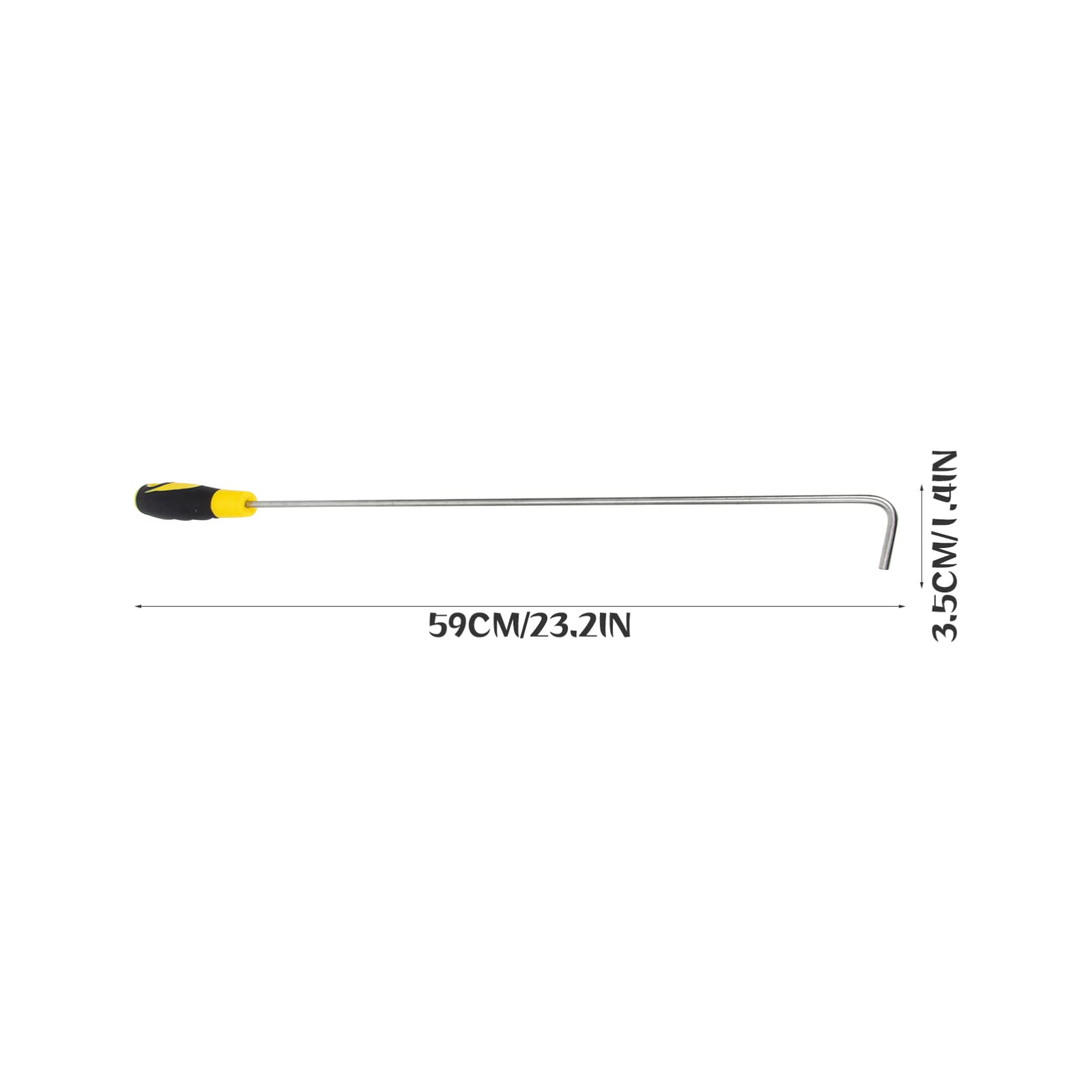Heavy Duty Manhole Cover Hook - Window Blinds Rod & Door Hook - Professional Lifting Tool for Utility Workers (Perfect for Sewer Maintenance, Construction Sites & Home Window Treatments)
