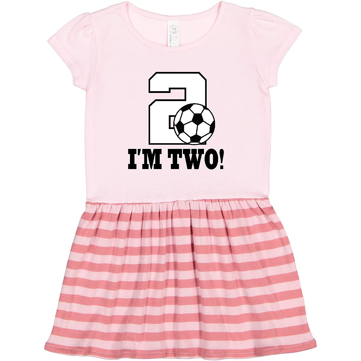 Inktastic 2nd Birthday Soccer Outfit for Toddlers - Adorable Soccer Theme Dress for Girls & Boys - Perfect for Birthday Parties, Photo Shoots & Soccer Celebrations