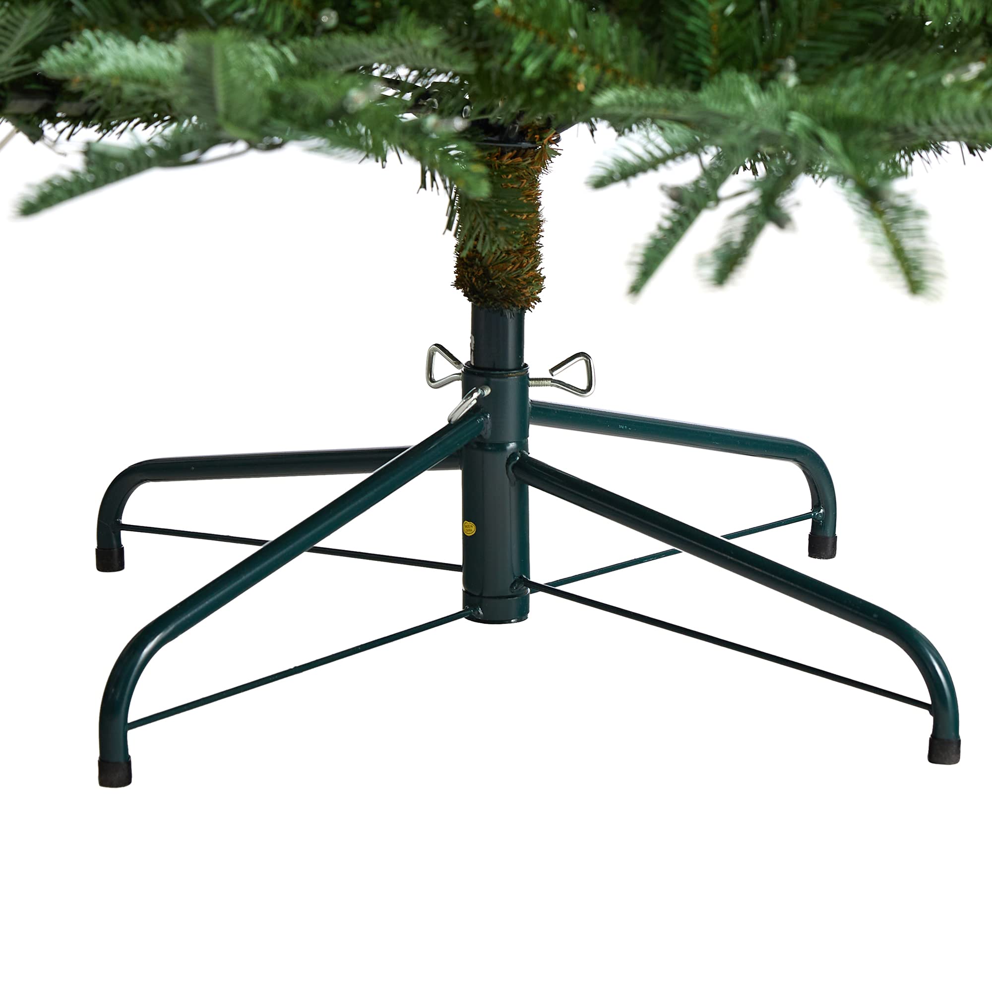 Nearly Natural 8ft Pre-Lit Artificial Christmas Tree - 650 Clear LED Lights & 1561 Bendable Branches | Realistic Washington Spruce Design for Holiday Home Decor, Office & Party Decoration
