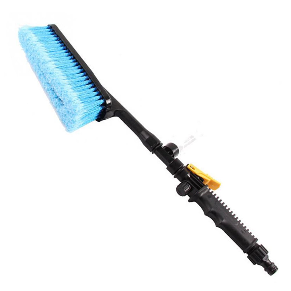 VORCOOL Soft Bristle Car Wash Brush with Long Handle - Gentle Scratch-Free Cleaning for Cars, Trucks & SUVs - Perfect for Foam Wash, Rinse & Detailing - Includes Water Spray Nozzle for Easy Rinsing