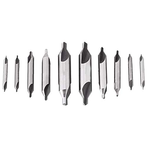 60° HSS Center Drill Set - Anti-Slip Industrial Drill Bits for Metalworking & Precision Drilling | Perfect for Lathe, Milling Machines & DIY Projects